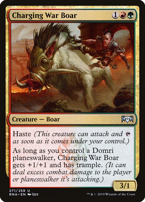 Charging War Boar - Ravnica Allegiance - 271