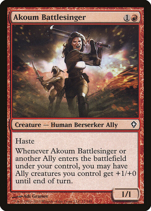 Akoum Battlesinger - Worldwake - 71