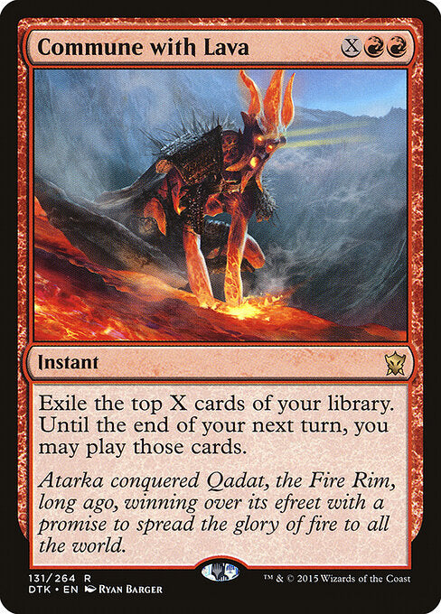 Commune with Lava - Dragons of Tarkir - 131