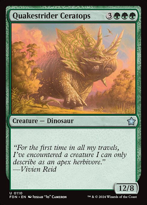 Quakestrider Ceratops - Foundations - 110