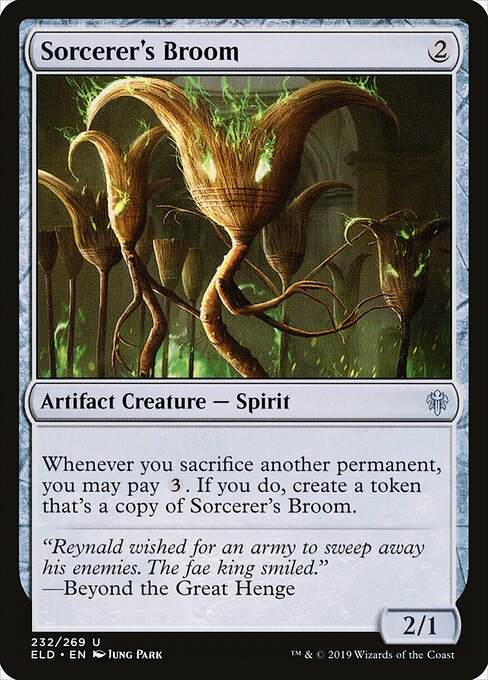 Sorcerer's Broom - Throne of Eldraine - 232