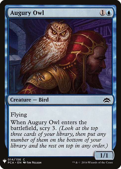 Augury Owl - The List - PCA-14