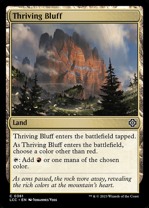 Thriving Bluff - The Lost Caverns of Ixalan Commander - 361