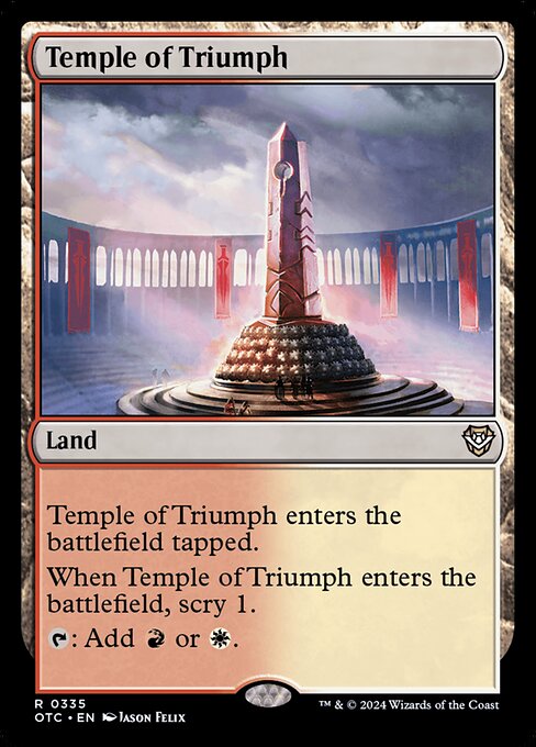 Temple of Triumph - Outlaws of Thunder Junction Commander - 335
