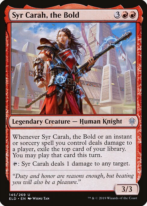 Syr Carah, the Bold - Throne of Eldraine - 145