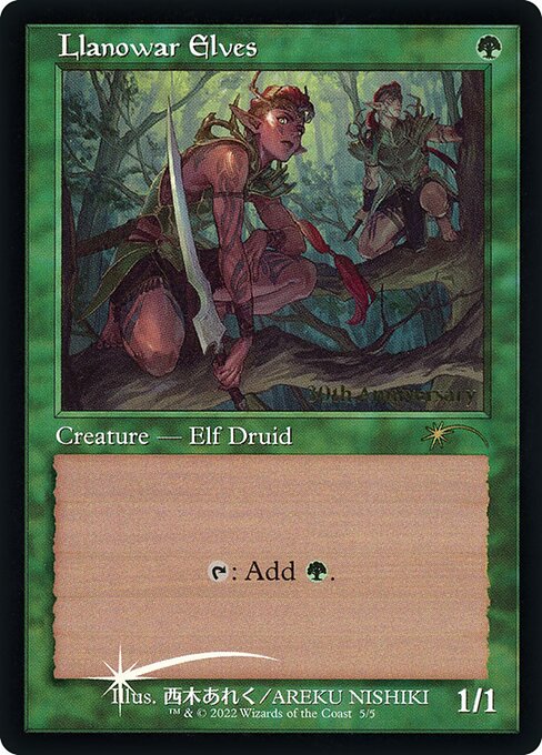 Llanowar Elves - 30th Anniversary History Promos - 5★