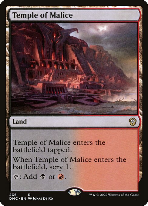 Temple of Malice - Dominaria United Commander - 236