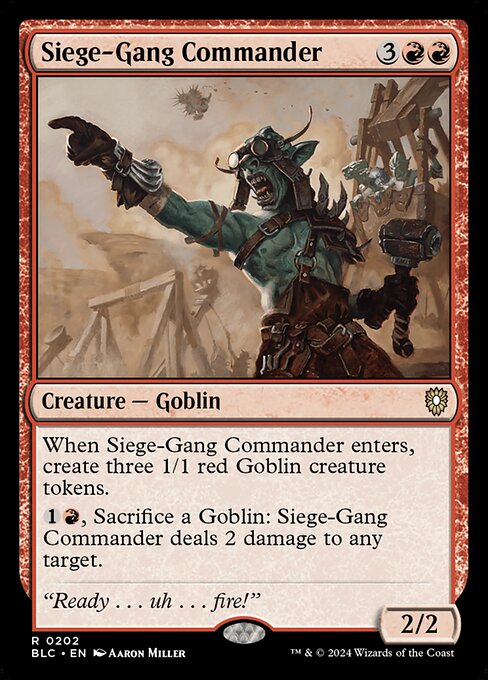 Siege-Gang Commander - Bloomburrow Commander - 202