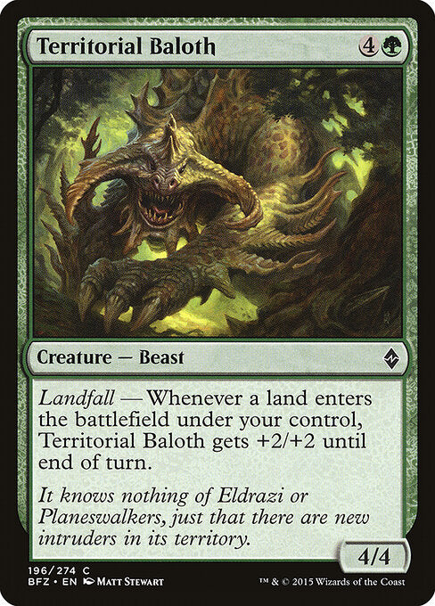 Territorial Baloth - Battle for Zendikar - 196