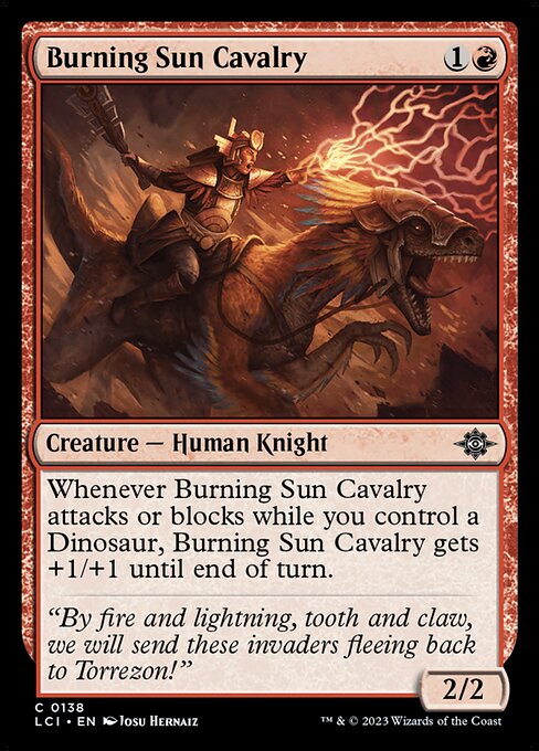 Burning Sun Cavalry - The Lost Caverns of Ixalan - 138