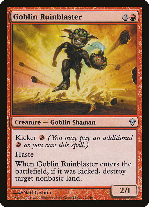 Goblin Ruinblaster - Zendikar - 127