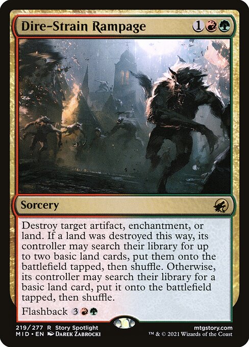 Dire-Strain Rampage - Innistrad: Midnight Hunt - 219