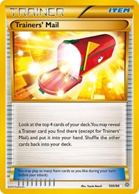 Trainers' Mail (Secret) - XY - Ancient Origins - 100/98