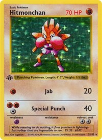 Hitmonchan - Base Set (Shadowless) - 007/102