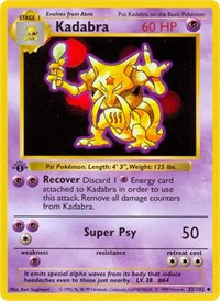 Kadabra - Base Set (Shadowless) - 032/102