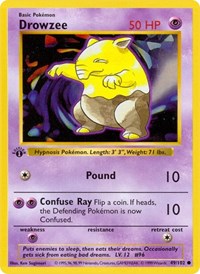 Drowzee - Base Set (Shadowless) - 049/102