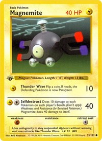 Magnemite - Base Set (Shadowless) - 053/102