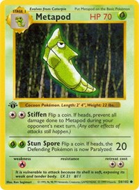 Metapod - Base Set (Shadowless) - 054/102