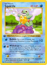 Squirtle - Base Set (Shadowless) - 063/102