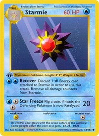 Starmie - Base Set (Shadowless) - 064/102