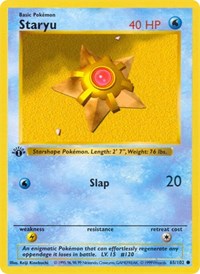 Staryu - Base Set (Shadowless) - 065/102
