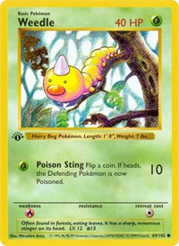 Weedle - Base Set (Shadowless) - 069/102