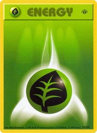 Grass Energy - Base Set (Shadowless) - 099/102