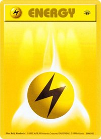 Lightning Energy - Base Set (Shadowless) - 100/102
