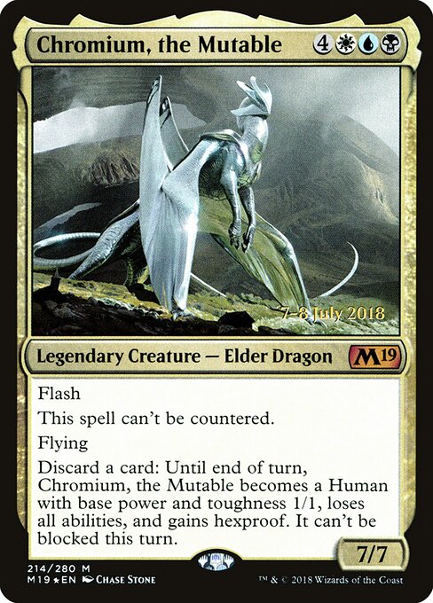 Chromium, the Mutable - Core Set 2019 Promos - 214s