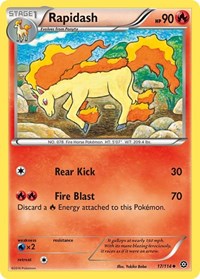 Rapidash - XY - Steam Siege - 17/114