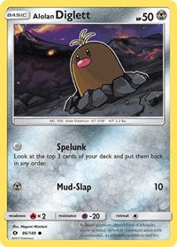 Alolan Diglett - SM Base Set - 86/149