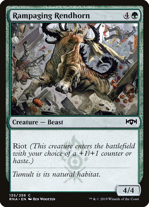 Rampaging Rendhorn - Ravnica Allegiance - 135