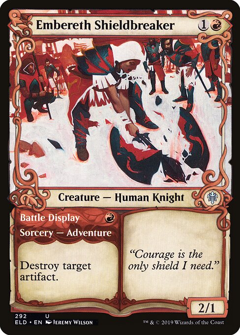 Embereth Shieldbreaker // Battle Display - Throne of Eldraine - 292