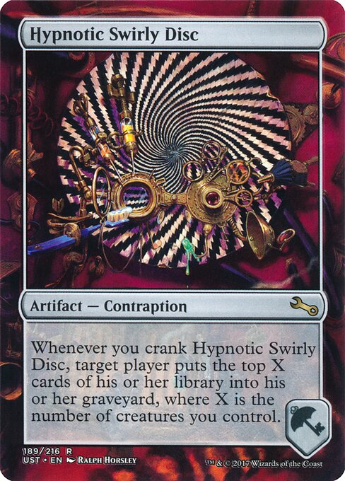 Hypnotic Swirly Disc - Unstable - 189