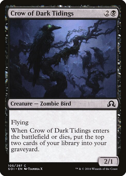 Crow of Dark Tidings - Shadows over Innistrad - 105