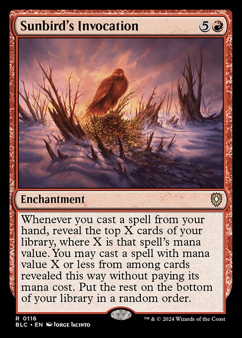 Sunbird's Invocation - Bloomburrow Commander - 116