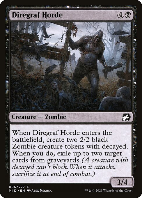 Diregraf Horde - Innistrad: Midnight Hunt - 96