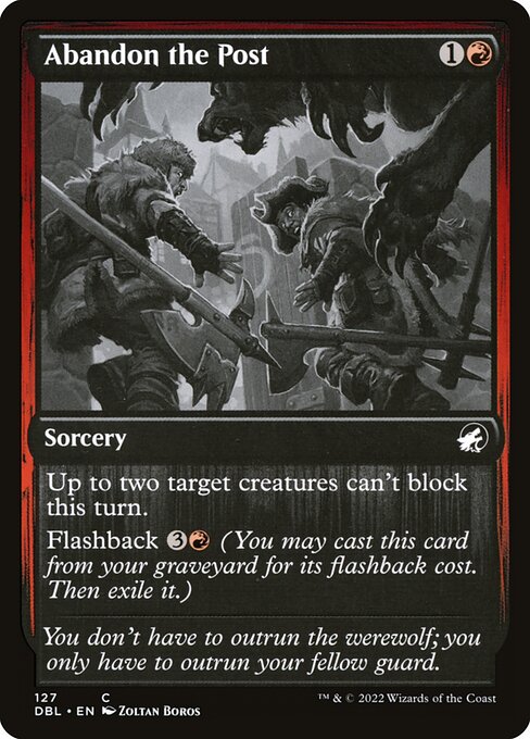 Abandon the Post - Innistrad: Double Feature - 127