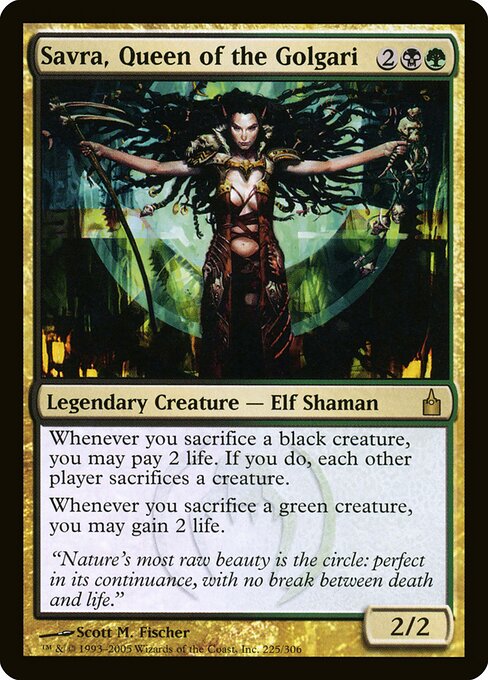 Savra, Queen of the Golgari - Ravnica: City of Guilds - 225