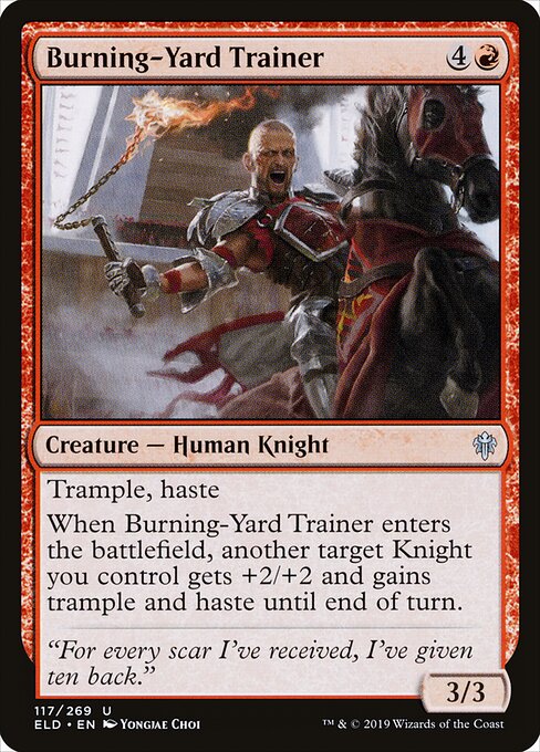 Burning-Yard Trainer - Throne of Eldraine - 117
