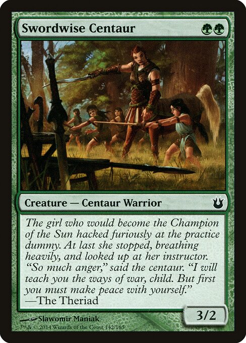Swordwise Centaur - Born of the Gods - 142