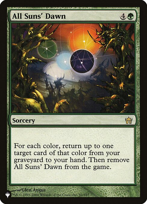 All Suns' Dawn - The List - 5DN-81