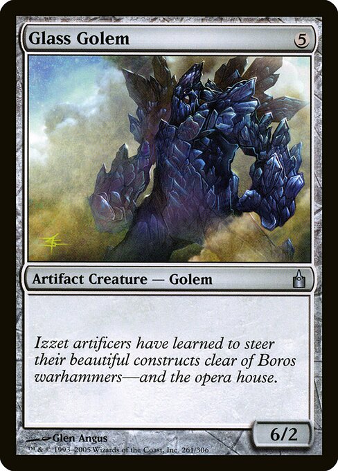 Glass Golem - Ravnica: City of Guilds - 261