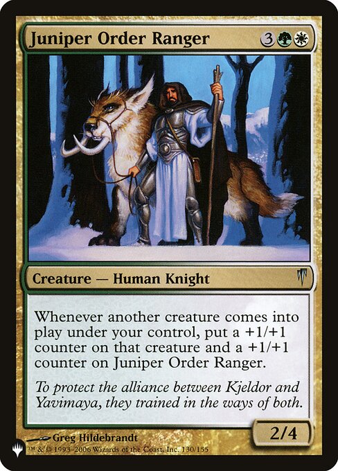 Juniper Order Ranger - The List - CSP-130