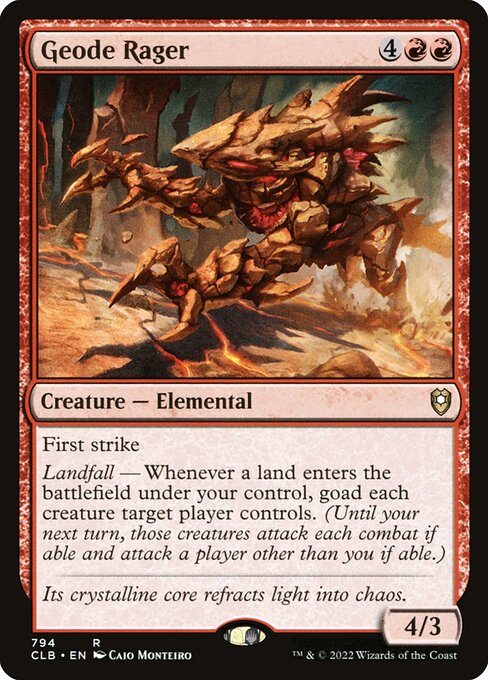 Geode Rager - Commander Legends: Battle for Baldur's Gate - 794