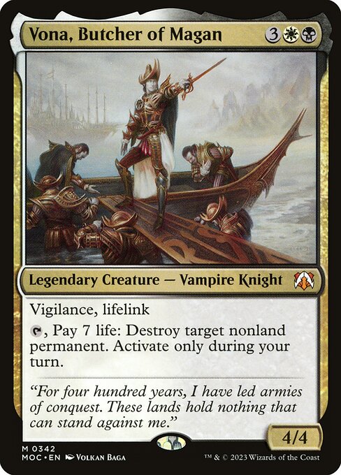 Vona, Butcher of Magan - March of the Machine Commander - 342