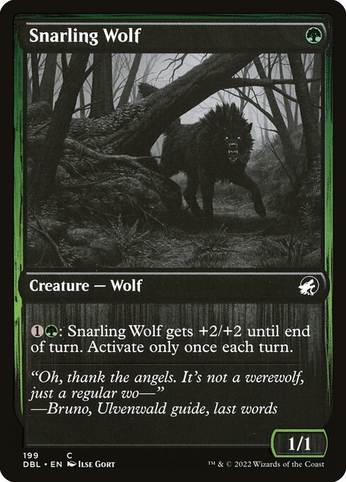 Snarling Wolf - Innistrad: Double Feature - 199