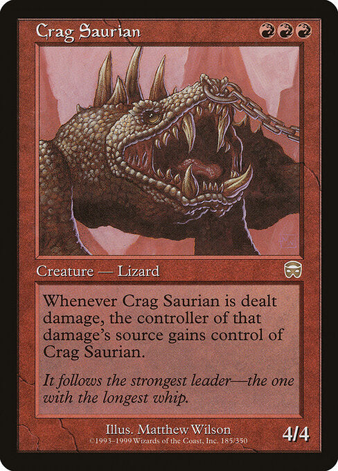 Crag Saurian - Mercadian Masques - 185
