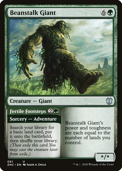 Beanstalk Giant // Fertile Footsteps - Zendikar Rising Commander - 61
