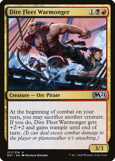 Dire Fleet Warmonger - Core Set 2021 - 217